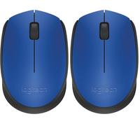 Logitech M171 Souris sans Fil pour PC, Mac, Ordinateur Portable, 2,4 GHz avec Mini-récepteur USB, Suivi Optique, Autonomie de Piles de 12 Mois, Ambidextre - Bleue (Lot de 2)
