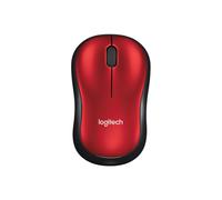 Logitech M185, Ambidextre, Optique, RF sans fil, 1000 DPI, Noir, Rouge 910-002240