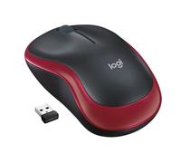 Logitech M185 - Souris - optique - sans fil - 2.4 GHz - récepteur sans fil USB - rouge