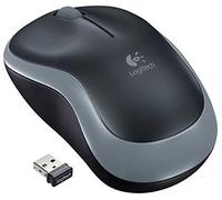 Logitech M185 souris pour ordinateur portable sans fil, récepteur nano USB, Noir/gris