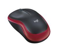 Logitech Souris sans fil M185 Ambidextre 1000 DPI 12 mois d'autonomie Rouge