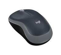 Logitech Souris sans fil M185 – 2,4 GHz Mini-récepteur USB, 1000 PPP, autonomie 12 mois – Gris