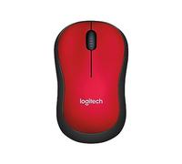 Logitech M185 Souris Sans Fil, 2.4 GHz avec Mini Récepteur USB, Longévité de la Pile 12 Mois, Résolution du Capteur 1000 PPP, Ambidextre, Compatible PC, Mac, Ordinateur Portable - Rouge