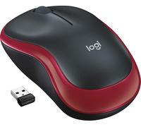 Logitech M185 Souris sans fil, 2,4 GHz avec nano-récepteur USB, 12 mois d'autonomie, 1000 DPI Optical Tracking, pour gauchers et droitiers, rouge