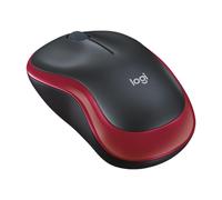 Logitech Souris M185 - optique sans fil ambidextre 1000 dpi avec récepteur USB - rouge