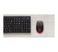 LOGITECH M190 Mouse optical 3 buttons wireless USB wireless receiver red