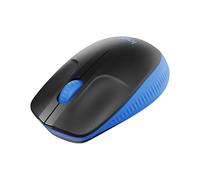 Logitech M190 Souris sans fil, design ambidextre, durée de la batterie 18 mois avec mode économie d’énergie, récepteur USB, contrôle précis du curseur + défilement, large molette de défilement - Bleu