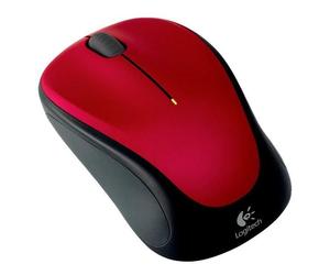 Logitech M235 - 2ème génération - souris - droitiers et gauchers - optique - sans fil - 2.4 GHz - récepteur sans fil USB - rouge