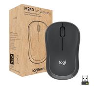 Logitech M240 for Business - Souris - droitiers et gauchers - optique - 3 boutons - sans fil - Bluetooth - récepteur USB Logitech Logi Bolt - graphite