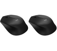 Logitech M280 Souris sans Fil, 2,4 GHz avec Nano-Récepteur USB, Suivi Optique 1000 PPP, 3 Boutons, Batterie Longue Durée 18 Mois, Compatible avec PC/Mac/Ordinateur/Chromebook - Noir (Lot de 2)