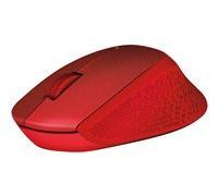 Logitech M330 SILENT PLUS - souris - 2.4 GHz - rouge