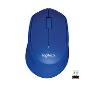LOGITECH Souris Silencieuse M330 Silent Plus - Sans Fil - Bleue