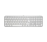 Logitech Master MX Keys S for Mac clavier Bureau RF sans fil + Bluetooth AZERTY Français Aluminium, Blanc