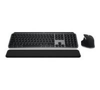 Logitech Master Series MX Keys S Combo for Mac - Ensemble clavier et souris - full size - rétroéclairé - sans fil - Bluetooth LE - QWERTY - R.-U. - gris sidéral G