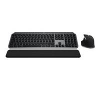 Logitech Master Series MX Keys S Combo for Mac - Ensemble clavier et souris - full size - rétroéclairé - sans fil - Bluetooth LE - QWERTY - International US - gris sidéral G
