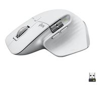 Logitech Master Series MX MASTER 3S - Souris - ergonomique - optique - 7 boutons - sans fil - Bluetooth, 2.4 GHz - récepteur USB Logitech Logi Bolt - gris pâle