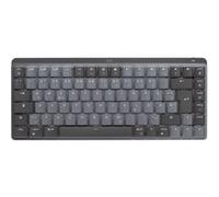 Logitech Master Series MX Mechanical Mini - Clavier - rétroéclairé - sans fil - Bluetooth LE - QWERTY - Nordique (Danois/Finnois/Norvégien/Suédois) - commutateur : Clicky - graphite G