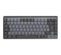 Logitech Master Series MX Mechanical Mini - Clavier - rétroéclairé - sans fil - Bluetooth LE - QWERTY - Nordique (Danois/Finnois/Norvégien/Suédois) - commutateur : Linear - graphite G