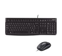 Logitech MK120 Combo Clavier et Souris Filaire pour Windows, Clavier Allemand QWERTZ - Noir