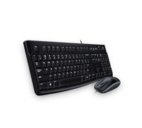 Logitech MK120 Combo Clavier et Souris Filaires pour Windows, Souris Optique Filaire, Connexion USB Plug And Play, Confortable, Taille Standard, PC/Portable, Clavier Tchèque/Slovaque - Noir (QWERTY)