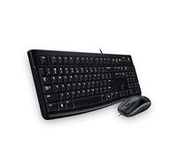 Logitech MK120 Combo Clavier et Souris Filaires pour Windows, Souris Optique Filaire, Connexion USB Plug And Play, Confortable, Taille Standard, PC/Portable, Clavier Tchèque/Slovaque - Noir (QWERTY)