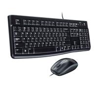 Logitech MK120 Combo Clavier et Souris Filaires pour Windows, Souris Optique Filaire, Connexion USB Plug And Play, Confortable, Taille Standard, PC/Portable, Clavier Croate/Slovène - Noir
