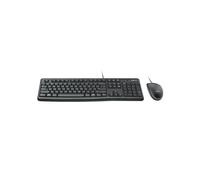 Logitech MK120 - Ensemble Clavier QWERTY Filaire USB & Souris Optique 1000 DPI - Noir - Câbles 1.5m/1.8m - Windows/Linux/ChromeOS - Réf. 920-002562