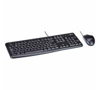 Ensemble Clavier Souris - Filaire - Logitech - MK120 - AZERTY - Noir