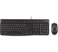 Logitech MK120 USB Kit souris + clavier protégé contre les infiltrations d'eau anglais US, QWERTY noir