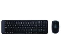 Logitech MK220 Combo Clavier et Souris sans Fil pour Windows, 2,4 GHz avec Récepteur USB Unifying, Souris sans Fil, Batterie Longue Durée 24 Mois, PC/Portable, Clavier Russe - Noir