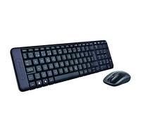 Logitech MK220 Combo Clavier et Souris Sans Fil pour Windows | Clavier Espagnol QWERTY - Noir