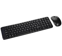 Logitech MK220 Combo Clavier et Souris Sans Fil pour Windows, Clavier Italien QWERTY - Noir