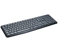 Logitech MK235 Combo Clavier et Souris Sans Fil pour Windows, Clavier Pan Nordique QWERTY - Gris