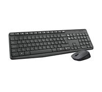 Logitech MK235 Combo Clavier et Souris Sans Fil pour Windows, Clavier Portuguais QWERTY - Gris