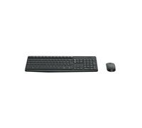 Logitech MK235 Ensemble Clavier 100% Sans Fil RF 2.4 GHz Gris + Souris Optique 1000 DPI, Language Grec, Autonomie 36 mois, Compatible Windows/macOS/Linux/ChromeOS