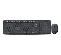 Logitech MK235 Combo Clavier et Souris Sans Fil pour Windows, Clavier Portuguais QWERTY - Gris