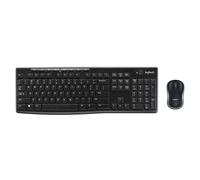 Ensemble Clavier Souris - Sans fil - Logitech - MK270 - AZERTY - Noir