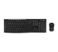 Logitech MK270 Desktop for Education avec Protection en Silicone, Clavier et Souris sans Fil pour Windows, USB 2,4 GHz, Souris compacte, 8 Touches multimédia, PC, AZERTY France Layout - Noir