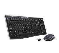 Logitech MK270 Combo Clavier et Souris sans Fil pour Windows, Clavier Pan Nordique QWERTY - Noir