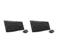 Logitech MK270 Combo Clavier et Souris sans Fil pour Windows, sans Fil 2,4 GHz, Souris Compacte, 8 Multidispositfs et Raccourcis Touches, Piles 2 Ans, PC et Ordinateur Portable (Lot de 2)