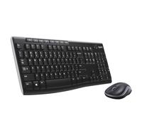Logitech MK270 Desktop for Education avec Protection en Silicone, Clavier et Souris sans Fil pour Windows, USB 2,4 GHz, Souris compacte, 8 Touches multimédia, PC, AZERTY France Layout - Noir