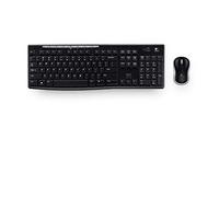 Logitech MK270 USB QWERTZ Tchèque Noir - Claviers (Standard, avec Fil, USB, QWERTZ, Noir, Souris Incluse)