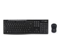 Logitech MK270 - Ensemble Clavier QWERTY 111 Touches Sans Fil 2.4 GHz avec Souris Optique Ambidextre USB - Portée 10m - Autonomie Clavier 36 Mois