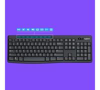 Logitech MK275 USB clavier sans fil 1000 DPI optique ergonomique souris Combos ensemble pour la maison, bureau, ordinateur portable, ordinateur de bureau