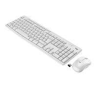 Logitech Kit clavier+souris sans fil MK295 – SilentTouch, nano récepteur USB – Skand. QWERTY Blanche