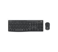 Logitech MK295 Silent - Ensemble Clavier AZERTY Sans Fil RF 2.4GHz + Souris Optique 1000 DPI - Portée 10m - Autonomie Clavier 18 Mois - Graphite