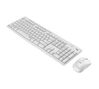 Logitech MK295 Silent - Ensemble clavier et souris - sans fil - 2.4 GHz - QWERTZ - Allemand - blanc cassé