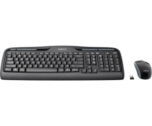 Logitech MK330 radio Kit souris + clavier touches multimédia anglais US, QWERTY noir