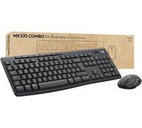 Logitech MK370 Combo for Business Bluetooth Kit souris + clavier protégé contre les infiltrations deau, Touches à frappe silencieuse allemand, QWERTZ noir