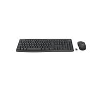 Logitech MK370 Combo for Business QWERTZ Suisse : Clavier membrane 112 touches + Souris ambidextre 1000 DPI RF sans fil/Bluetooth Logi Bolt